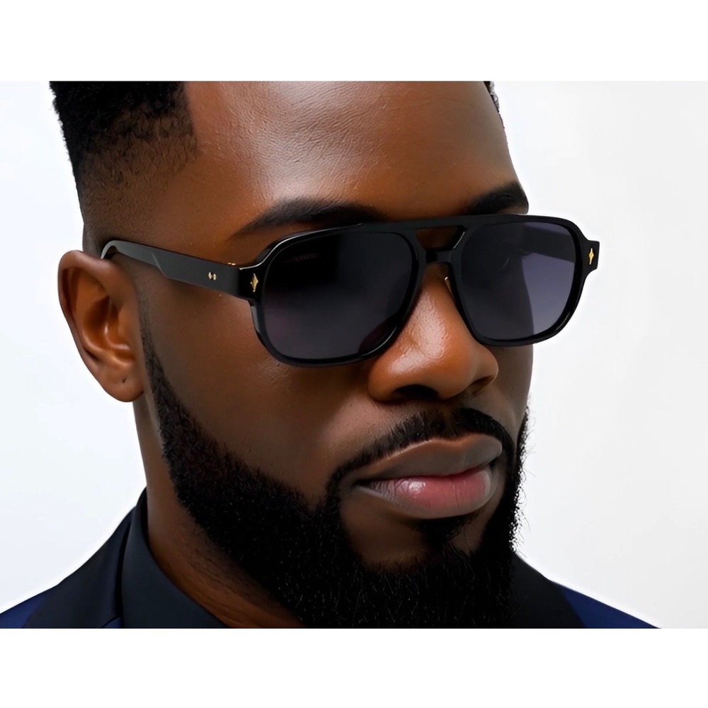 Oversized Classic Modern Retro Hip Hop Shield Style SUNGLASSES Large Black Frame
